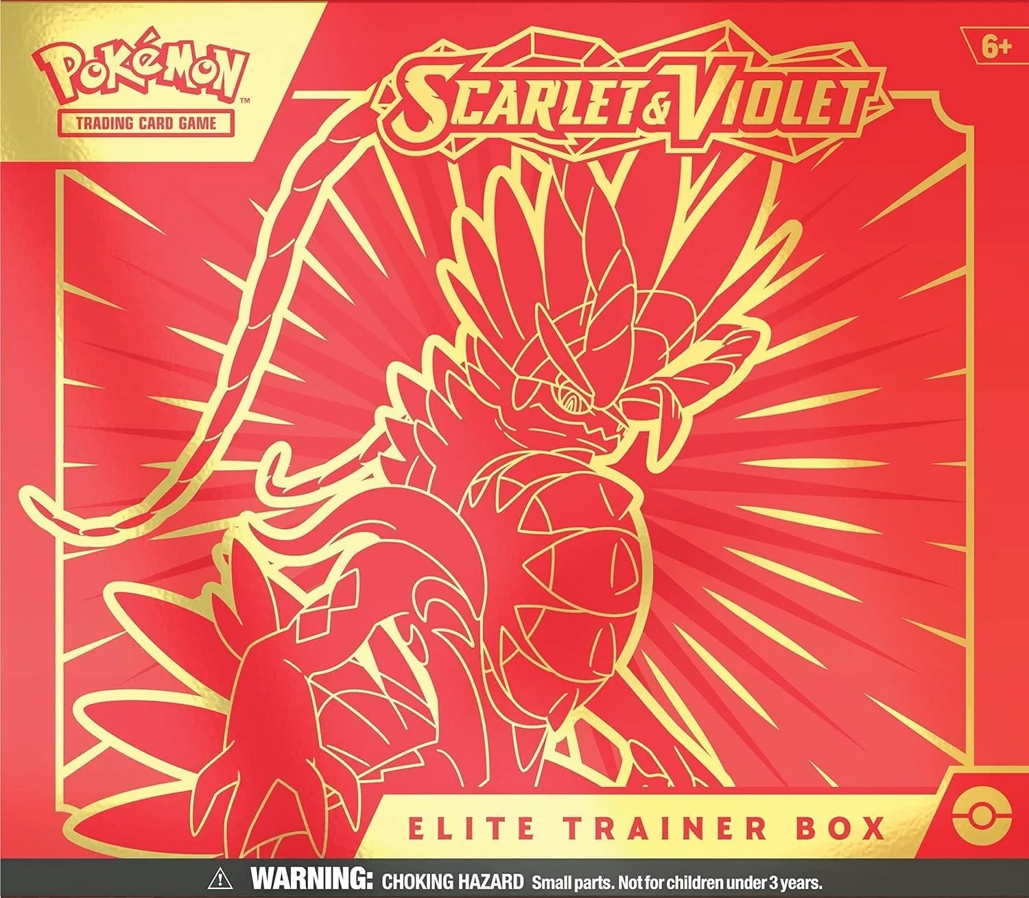 Pokémon TCG: Estuche de Entrenador Élite Scarlet & Violet (Miraidon Púrpura o Koraidon Rojo, Color Aleatorio)