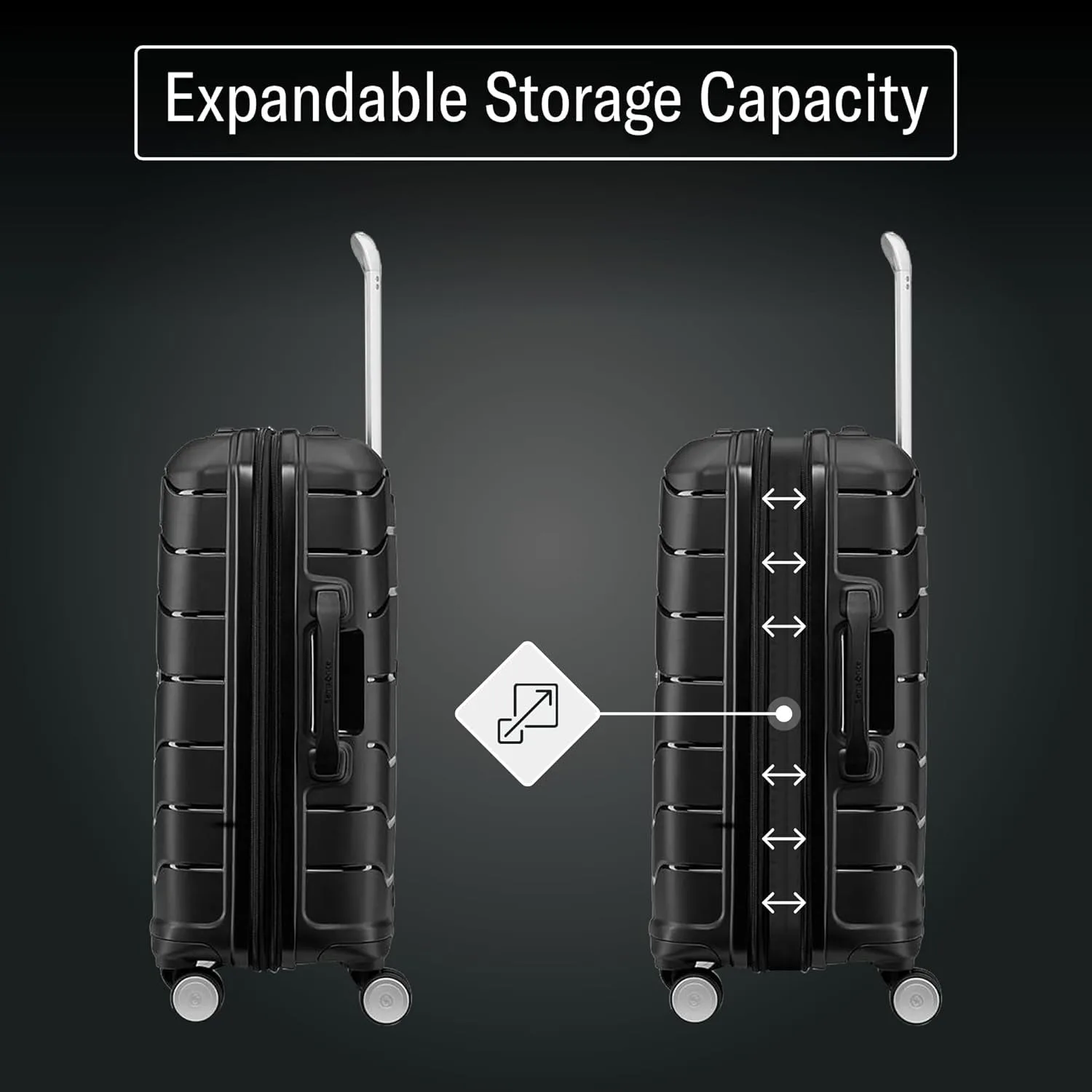 Samsonite Freeform Hardside Carry-On Luggage with Spinner Wheels