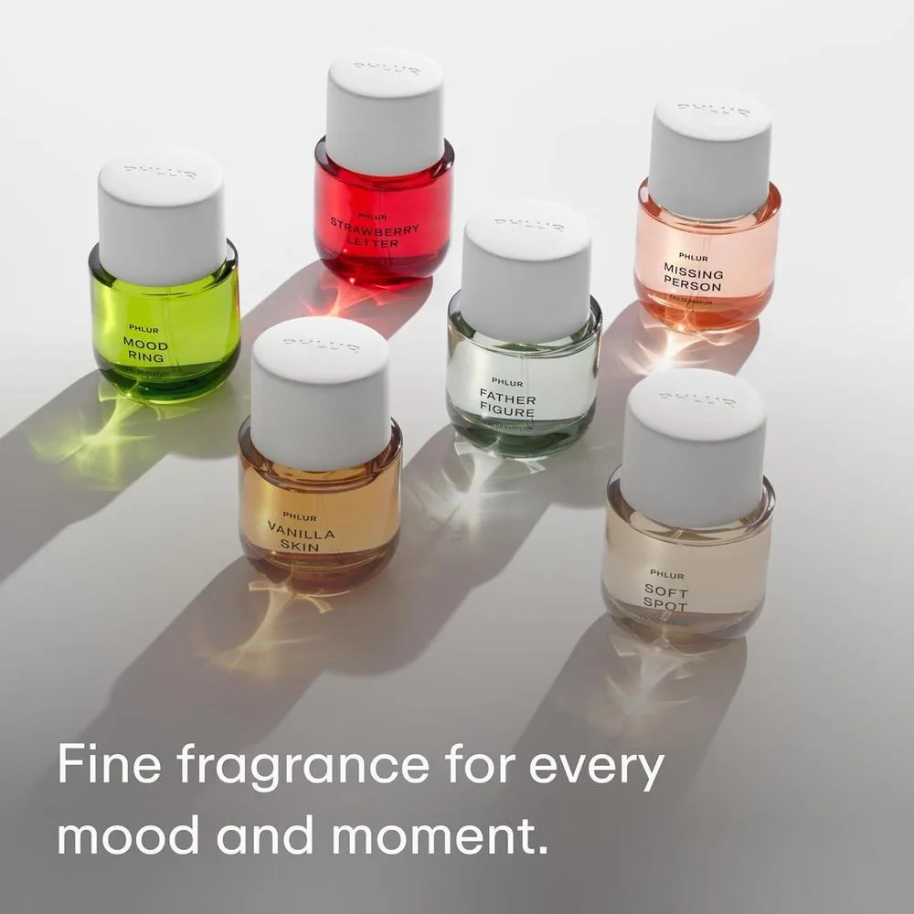 PHLUR Missing Person Eau de Parfum - Fragancia Floral de Almizcle con Bergamota, Almizcle, Naranja y Sándalo