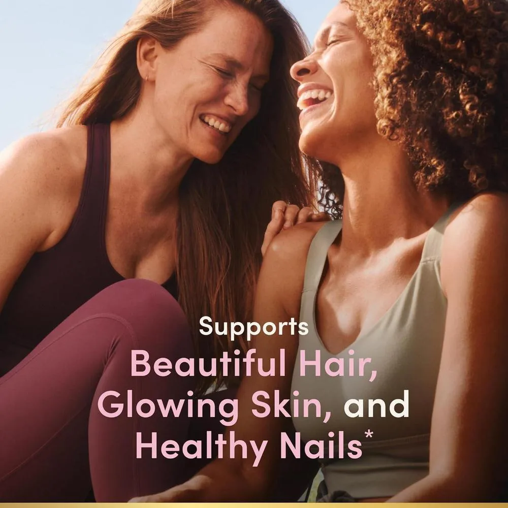 Gomitas Nature's Bounty con biotina para cabello, piel y uñas saludables, sabor a fresa, 200 unidades