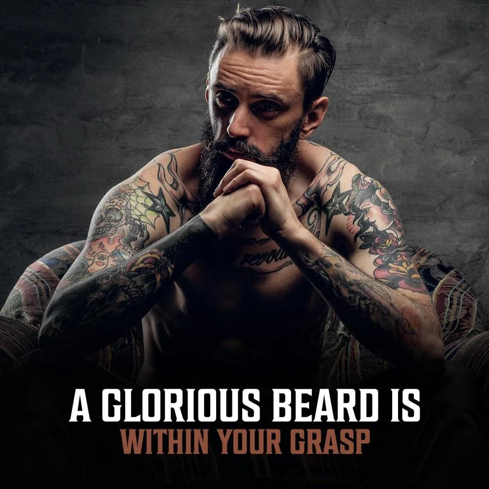 Aceite de barba para hombres con argán y jojoba Viking Revolution, suavizante, hidratante y acondicionador, aroma a sándalo
