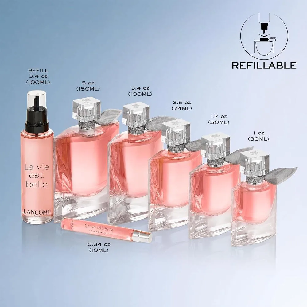 Lancôme La Vie Est Belle Eau de Parfum para Mujer con Notas de Iris, Pachulí, Vainilla y Azúcar Hilado