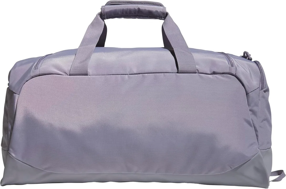 Adidas Defender 5 Duffel Bag for Sports, Gym and Travel, Slate Grey/Silver Metallic, OSFA