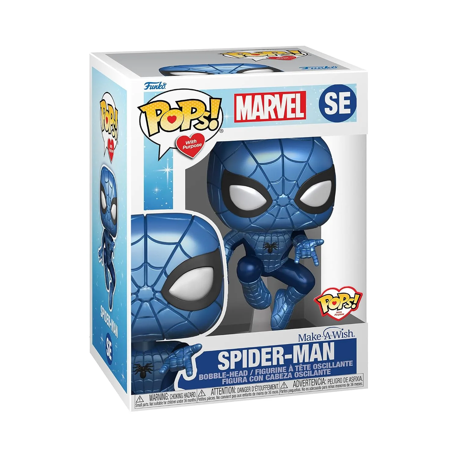 Funko Pop! Marvel Make A Wish Spider-Man Metallic