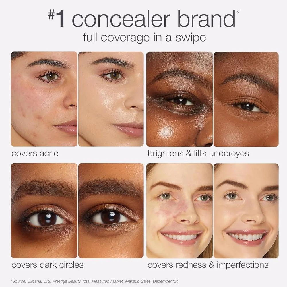 Corrector Tarte Shape Tape Acabado Mate Cobertura Completa 29N Luz-Medio