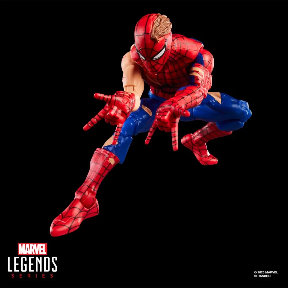 Marvel Legends Series Magic: The Gathering Battle-Damaged Spider-Man Action Figure 6 pulgadas + Carta Coleccionable