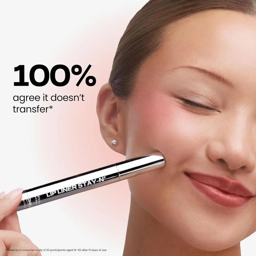 Sacheu Lip Liner Stay-N, delineador de labios de larga duración con ácido hialurónico y vitamina E, acabado mate vegano