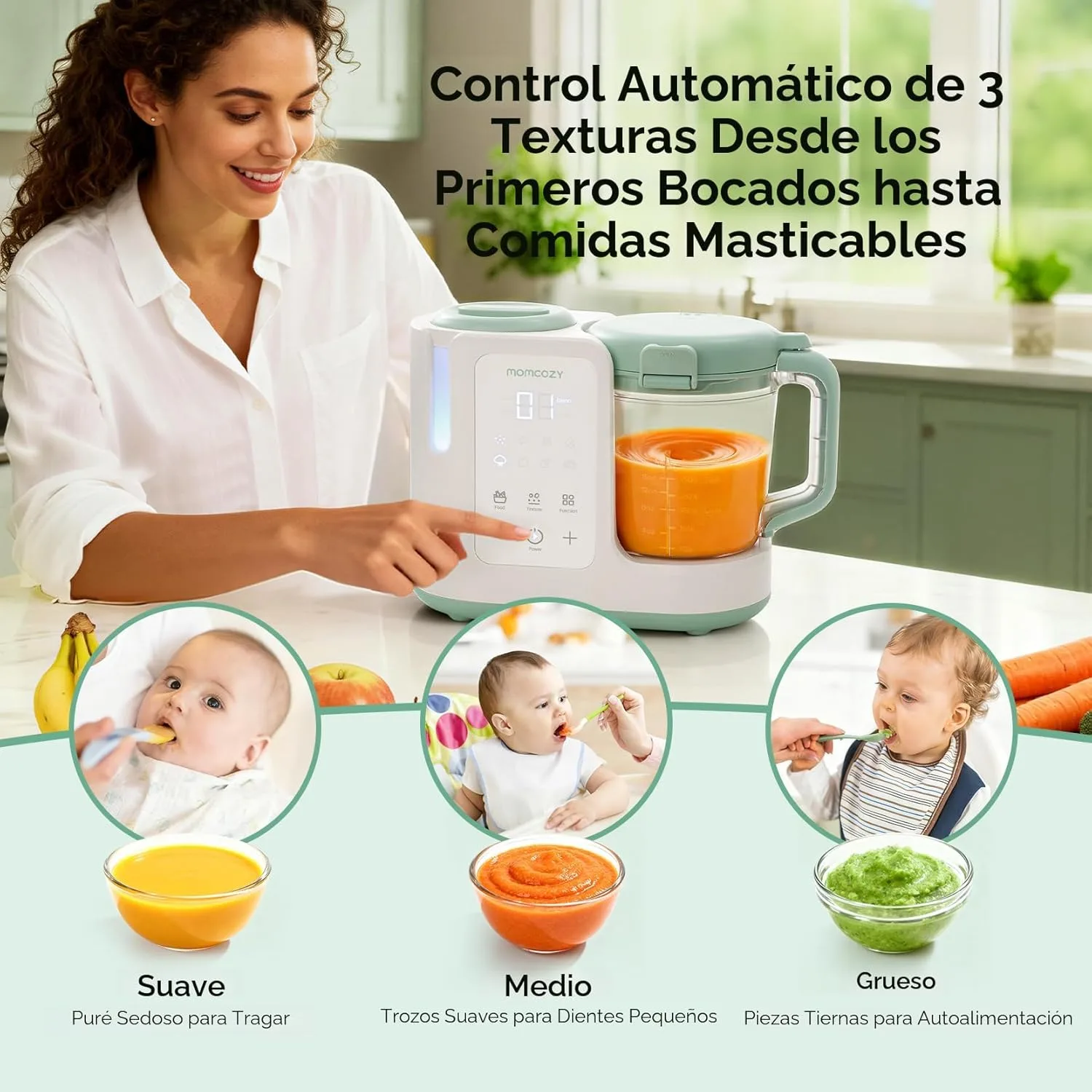 Momcozy AutoMeal Procesador de Alimentos para Bebés