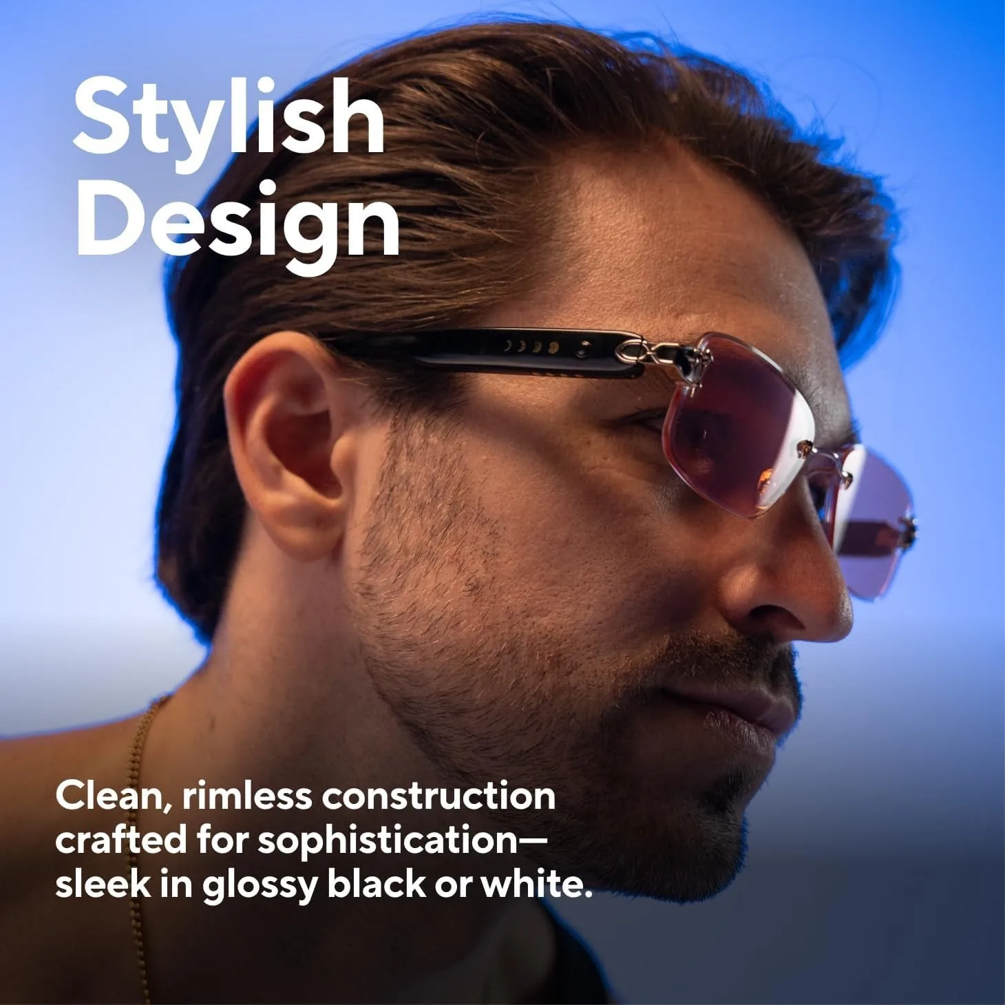 Gafas de sol Aura que cambian de color: 4 colores de lentes, control táctil