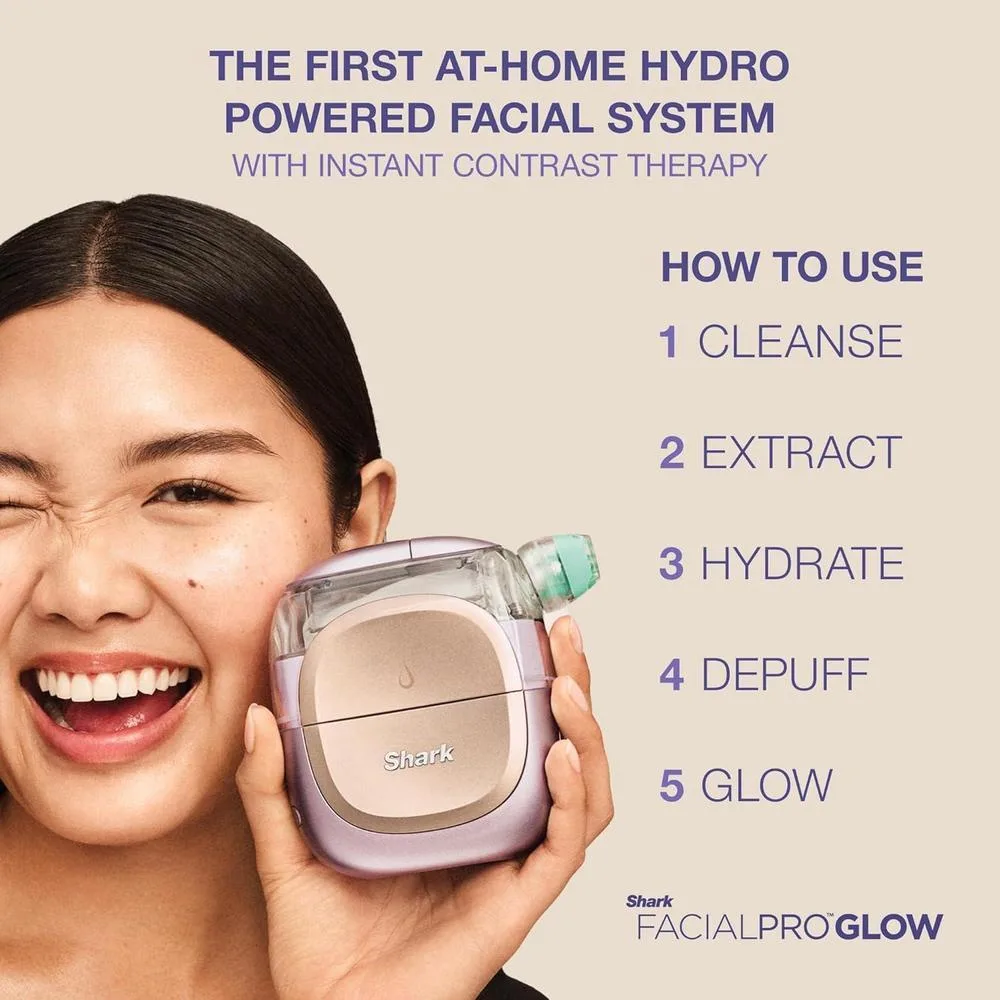 Shark FacialPro Glow + DePuffi - Sistema Facial Profesional