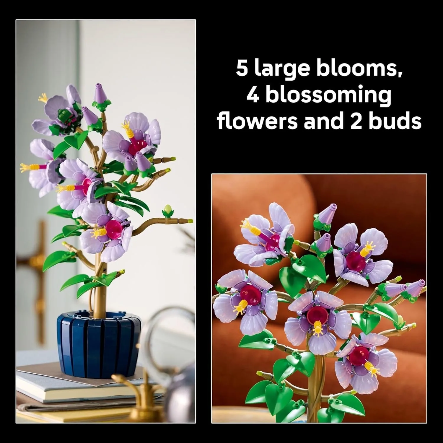 LEGO Botanicals Hibiscus Flower Building Set