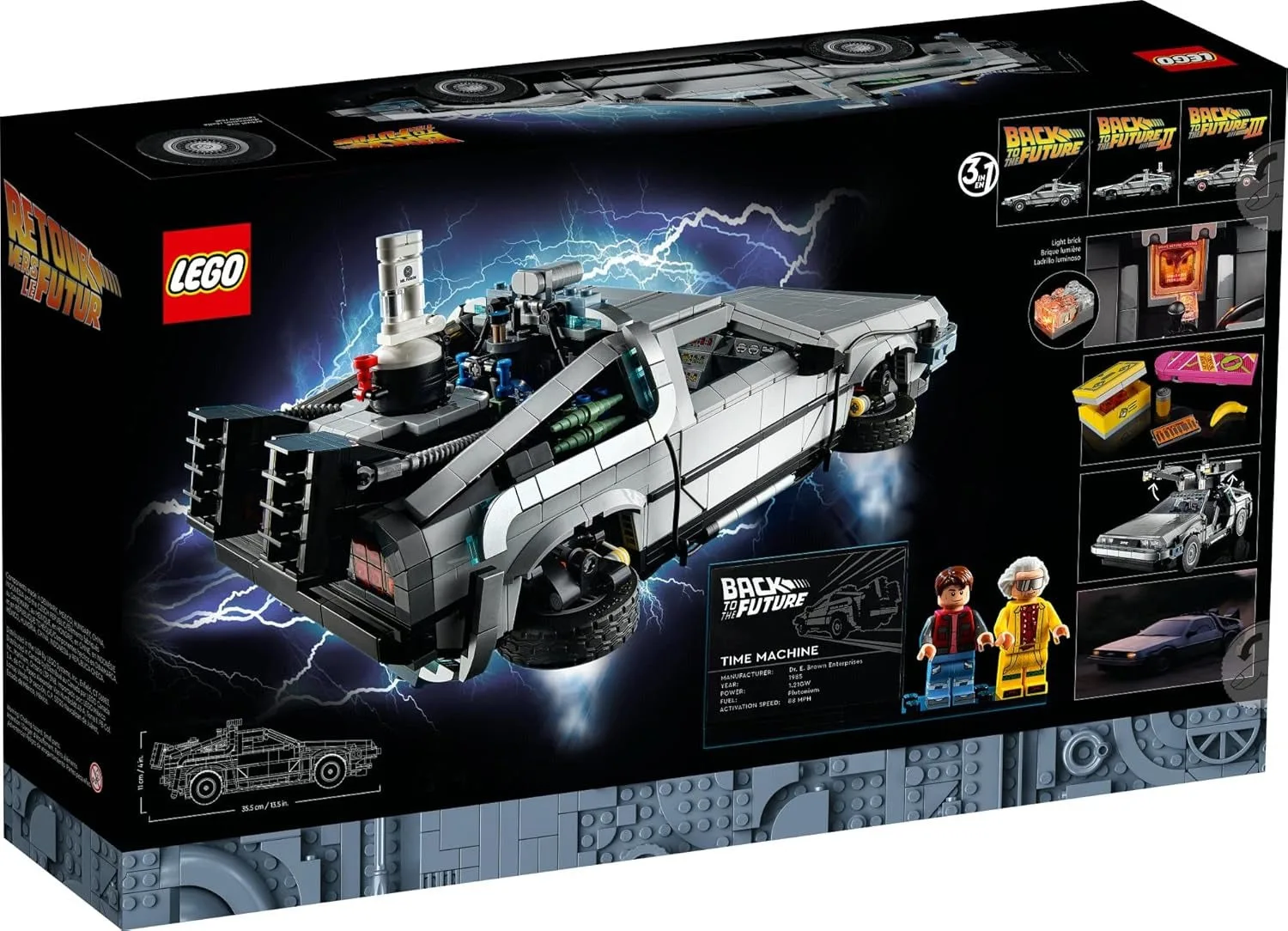 LEGO Icons Back to the Future Time Machine 10300