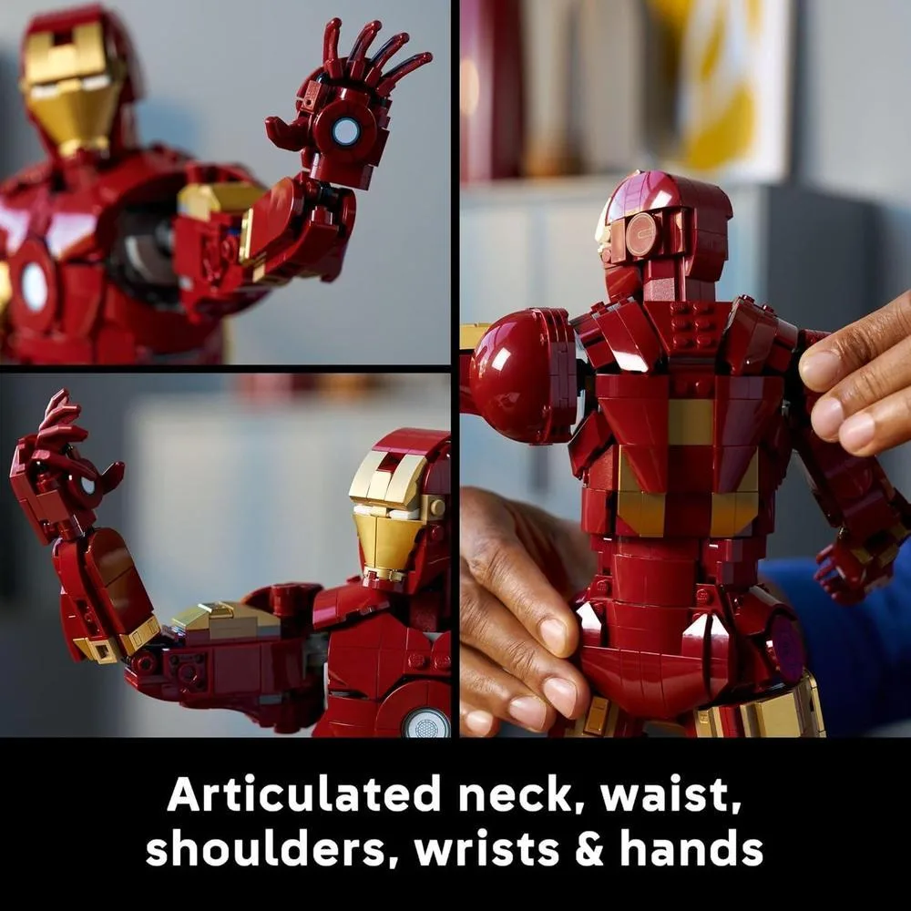 LEGO Marvel Iron Man Mark 3 Edición de Coleccionistas - Set de construcción posable con minifigura para adultos