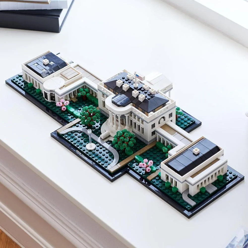LEGO Architecture: Construcción de La Casa Blanca, set creativo para adultos y adolescentes, icónica oficina presidencial