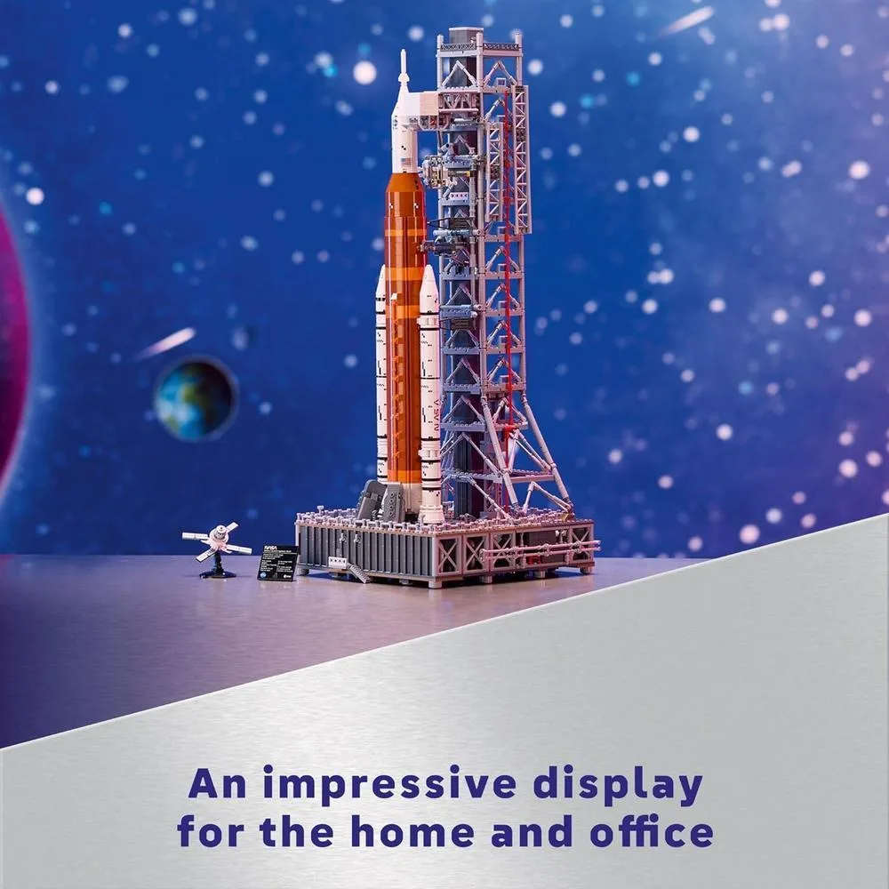 LEGO Icons NASA Artemis Space Launch System - Juego de construcción de cohete para adultos, decoración de dormitorio