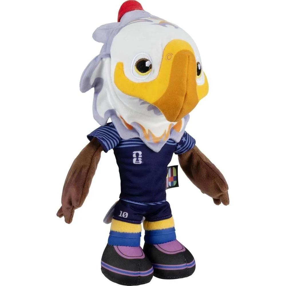 Peluche oficial Clutch de la Copa Mundial FIFA 2026, águila calva con uniforme azul, juguete coleccionable para fanáticos