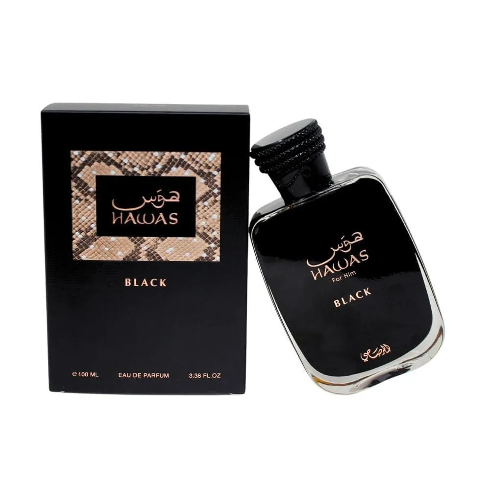 RASASI HAWAS BLACK: fragancia exótica femenina con notas de piña, madera de cedro y ámbar