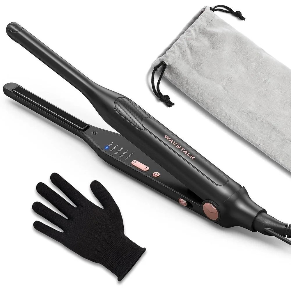 Plancha de cabello Wavytalk 0.3 pulgadas para cabello corto y pixie cut