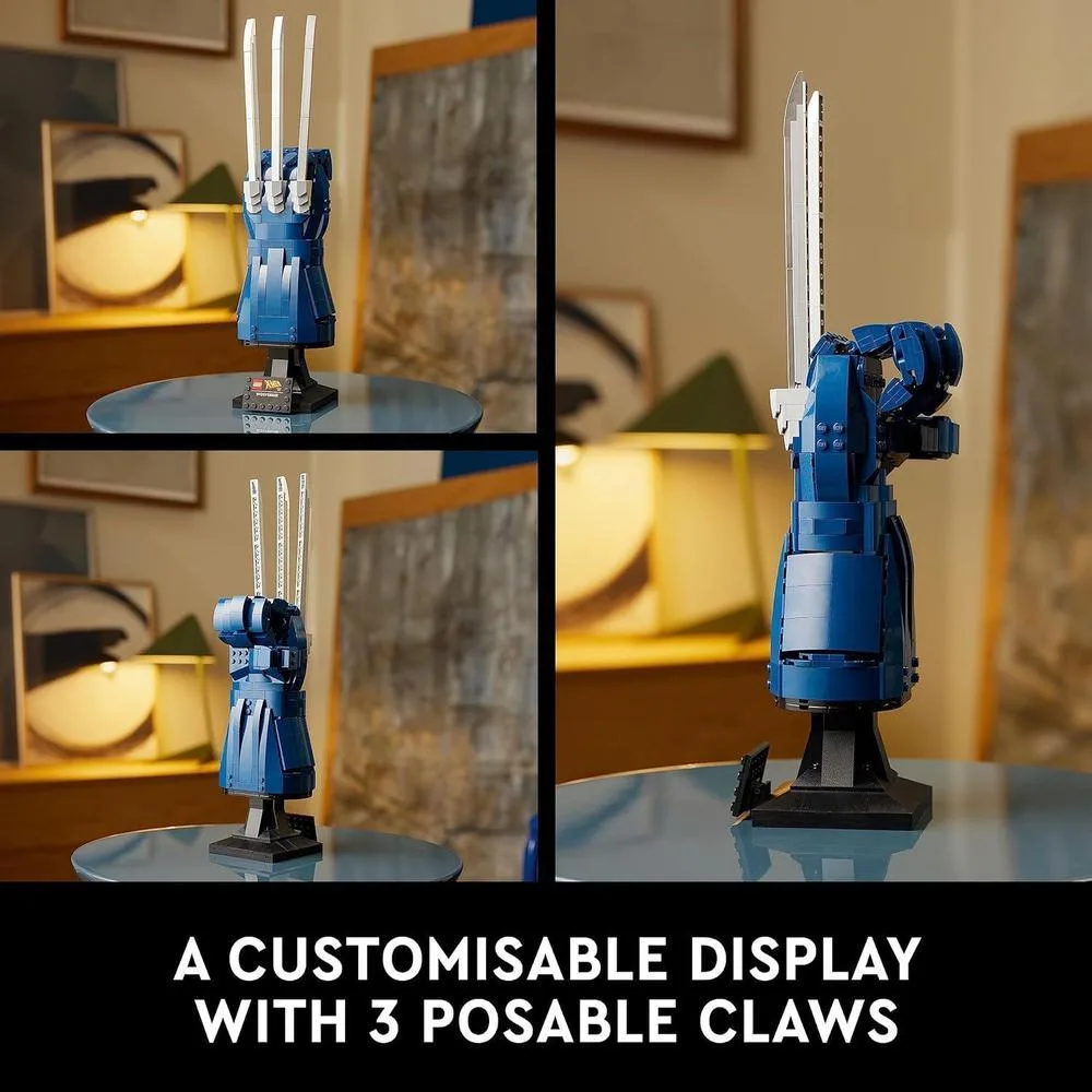 LEGO Marvel Wolverine Adamantium Claw con 596 piezas, inspirado en la serie de anime de 1997, ideal para fanáticos adultos