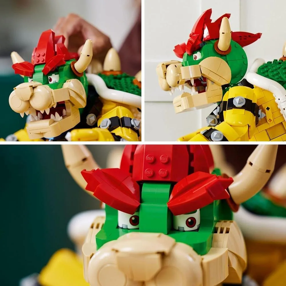 LEGO Super Mario El Poderoso Bowser, Kit de Construcción de Modelo 3D, Figura Articulable Coleccionable con Plataforma de Batalla