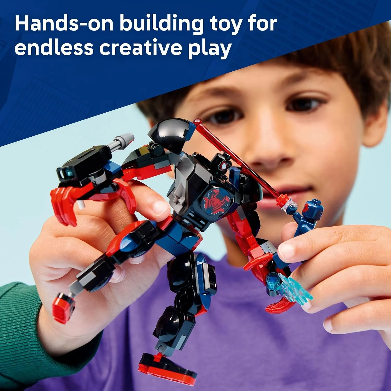 LEGO Marvel Miles Morales Mech vs. Spider-Man 2099 76337