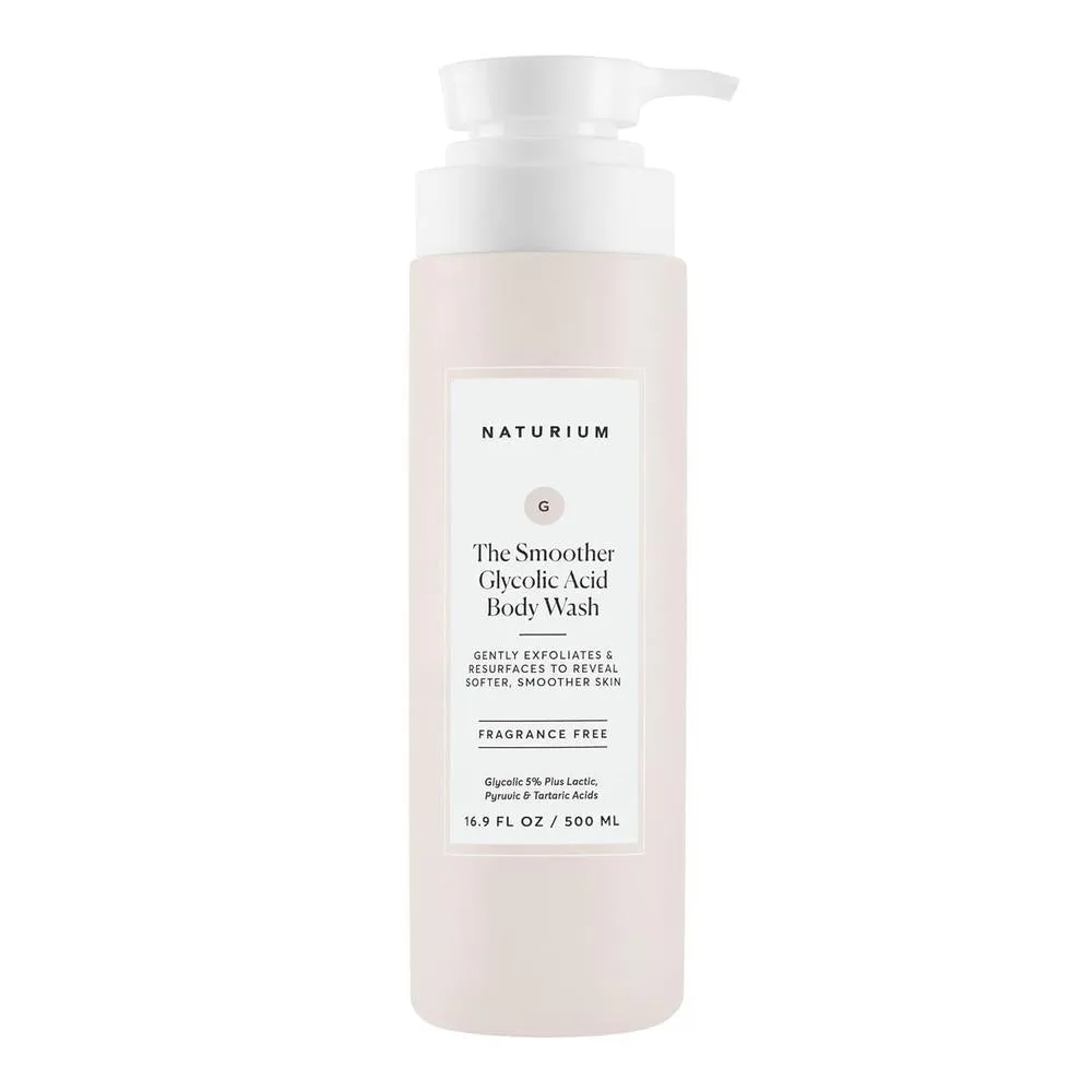 Gel de ducha exfoliante Naturium The Smoother con ácido glicólico 16.9 fl oz
