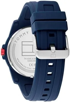 Reloj Tommy Hilfiger 3-Hand Quartz - Correa de Silicona 44mm (Azul)