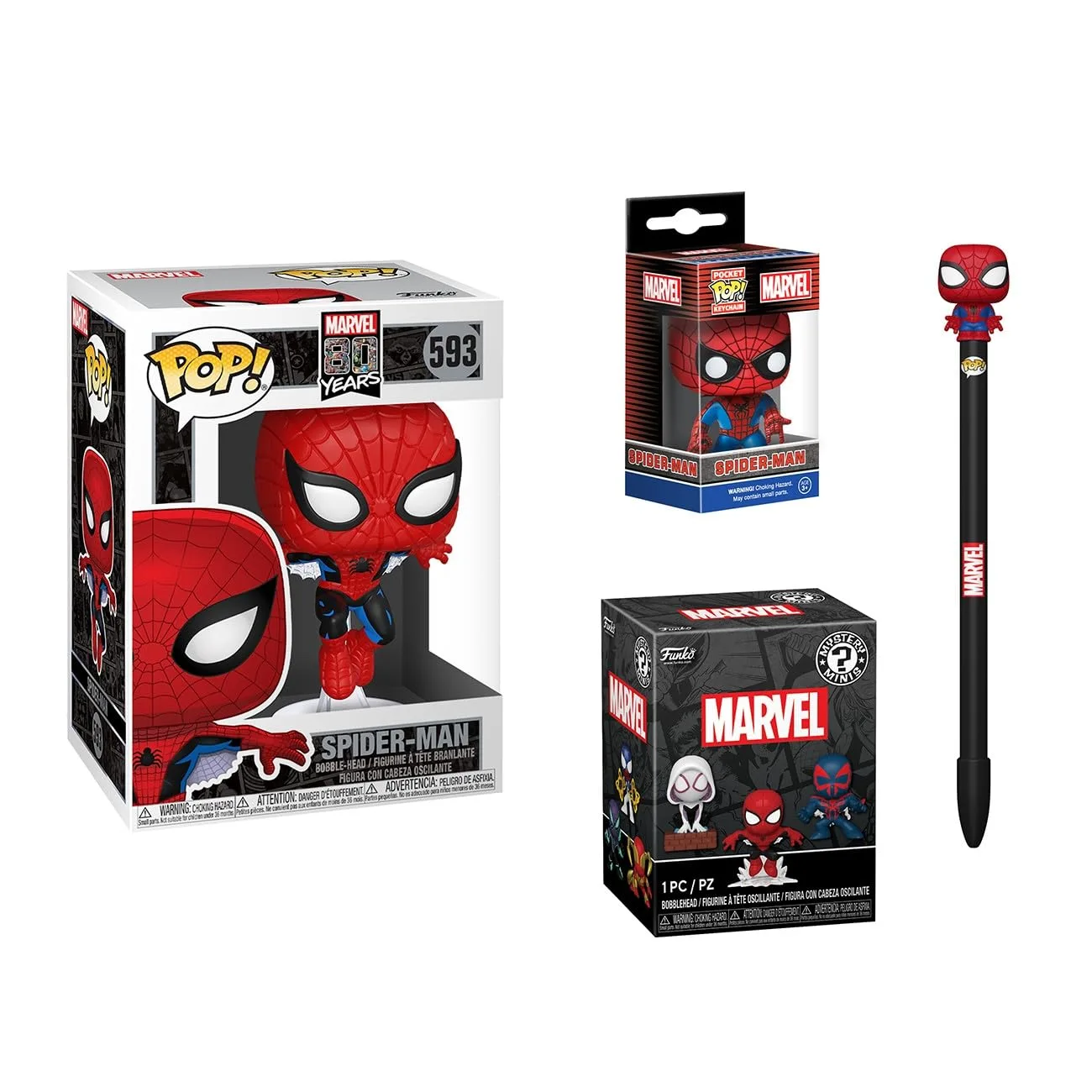 Funko Pop! Bundle Marvel Spider-Man Pack de 4 Figuras