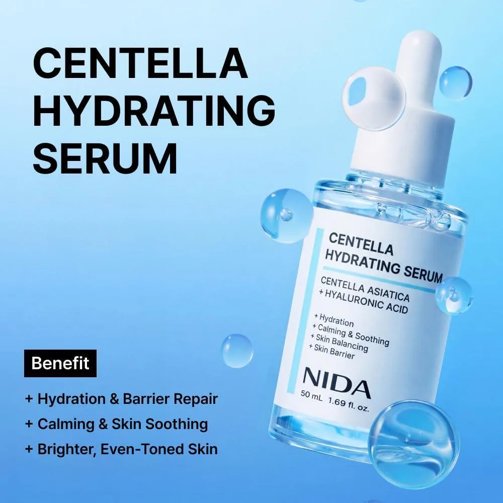 Nida Suero Hidratante Con Centella Asiatica Y Ácido Hialurónico 50ml