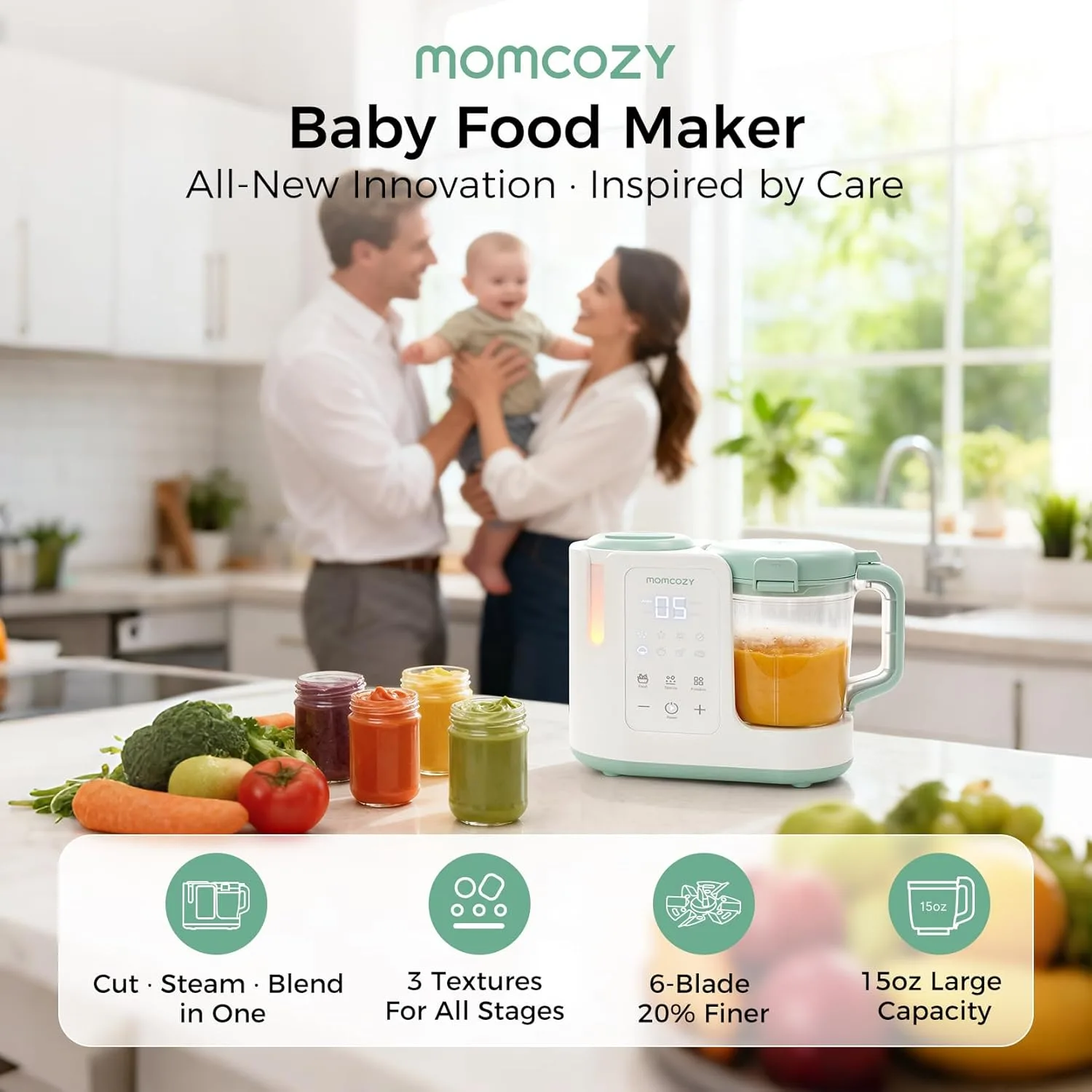 Momcozy AutoMeal Procesador de Alimentos para Bebés