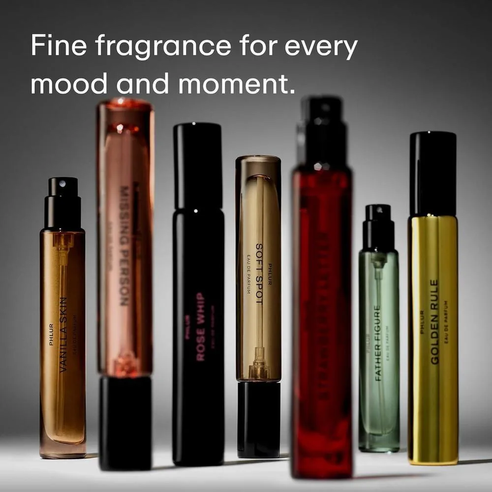 PHLUR Afterglow Perfume unisex con aroma de ámbar cálido y vainilla, notas cítricas y maderas de cachemira