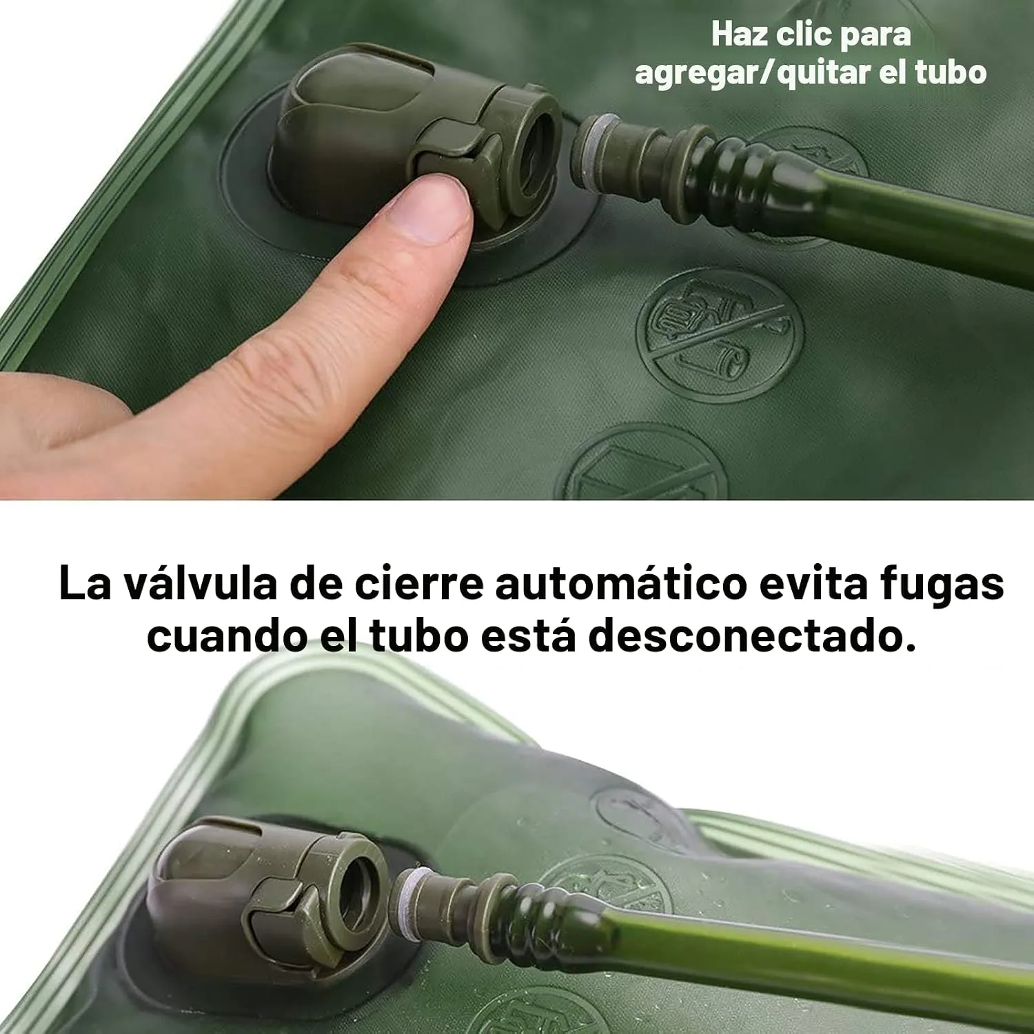 Vejiga de hidratación, vejiga de agua de 1.5-2-3L para mochila de senderismo, bolsa de