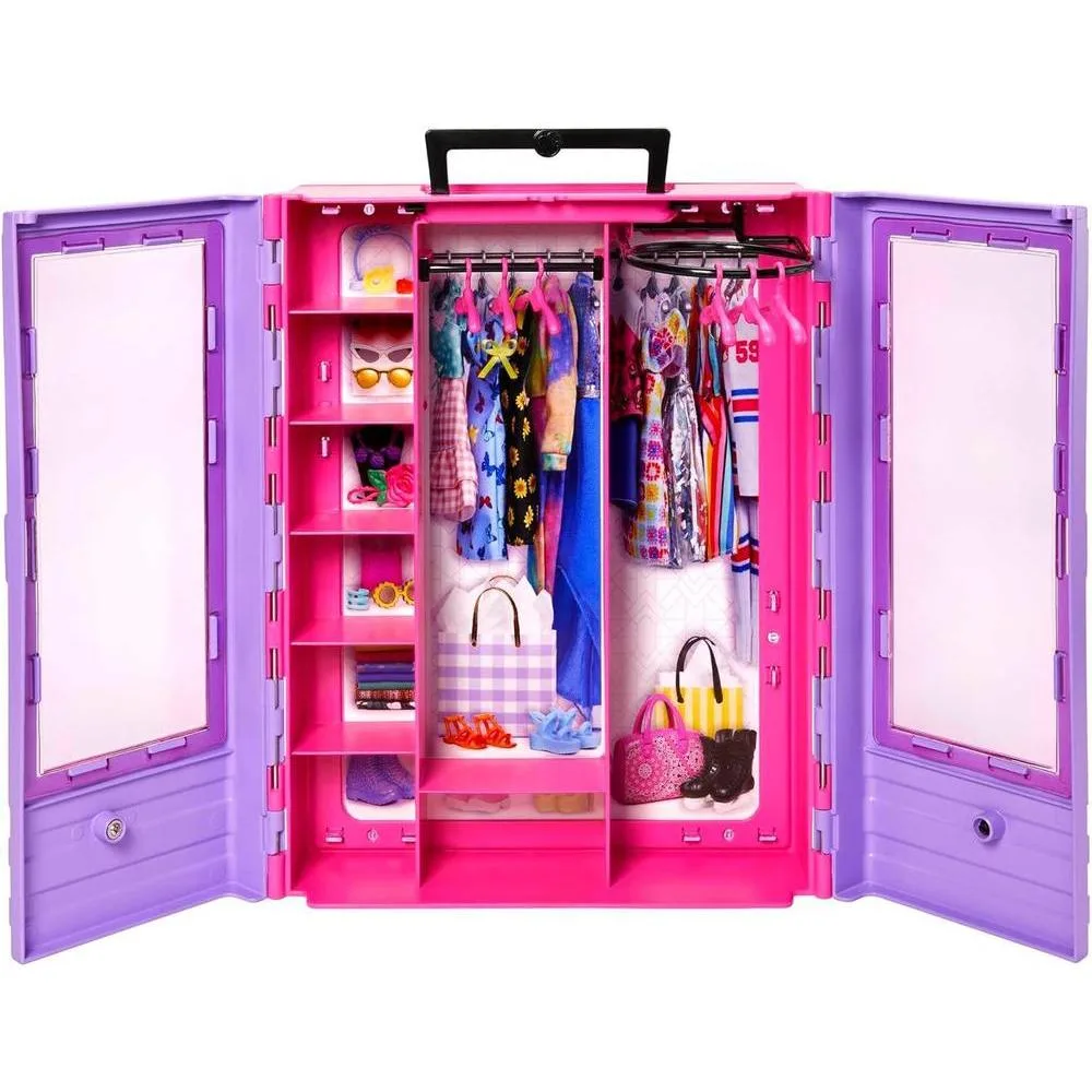 Barbie Fashionistas Ultimate Closet Con Muñeca Ropa Accesorios Y Perchas Ideal Para Regalo A Partir De 3 Años
