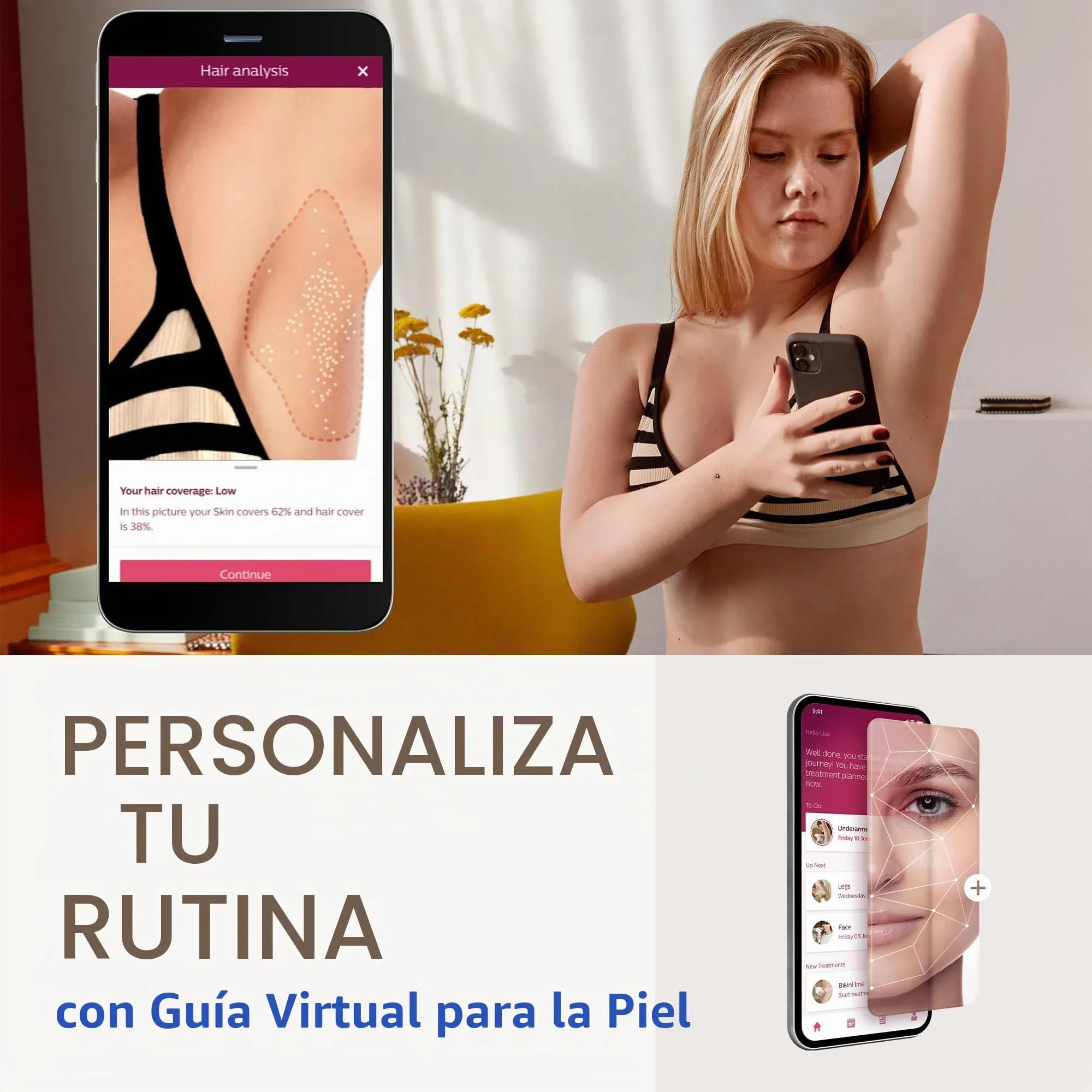 App Philips Lumea para personalizar tu rutina