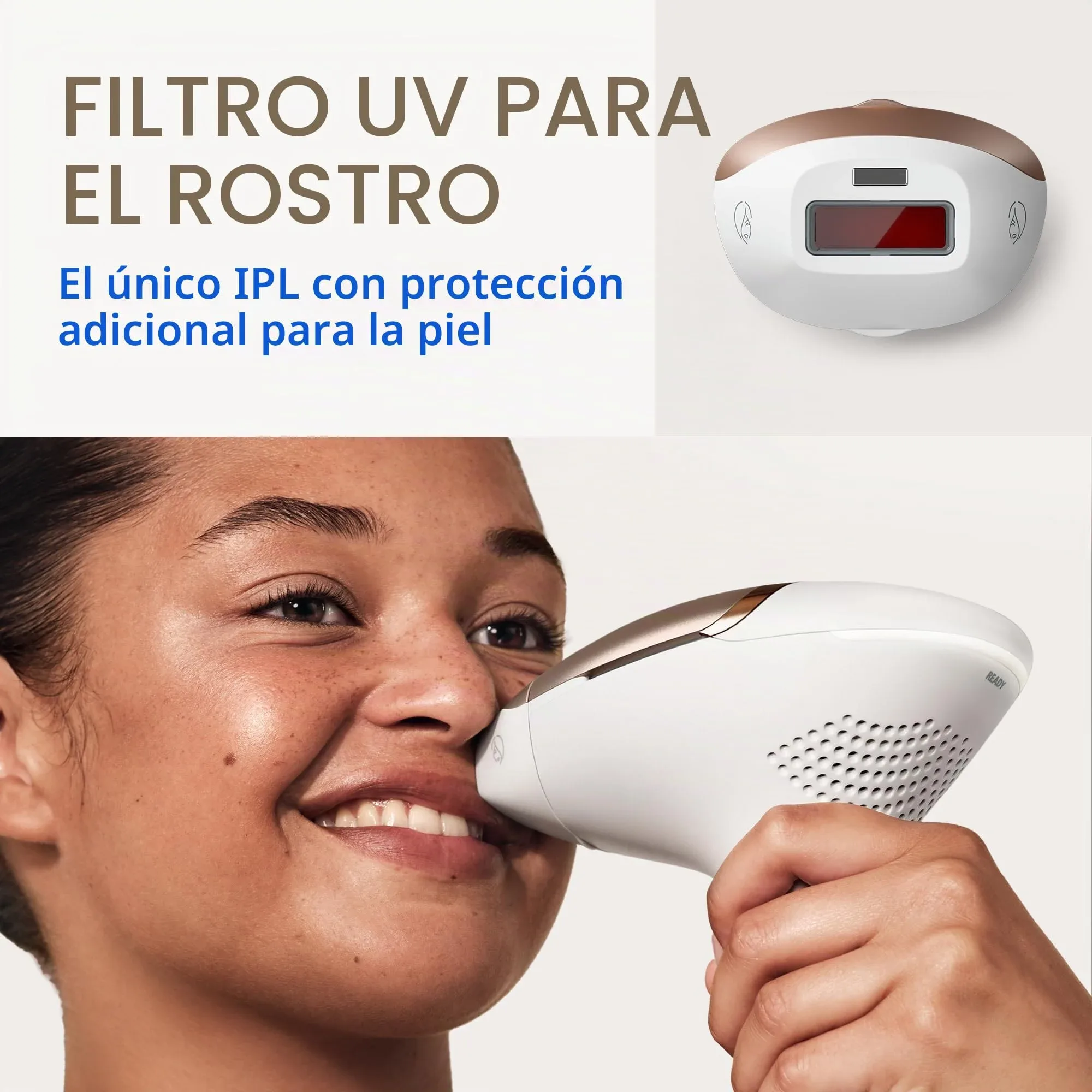 Accesorio para rostro con filtro UV de Philips Lumea