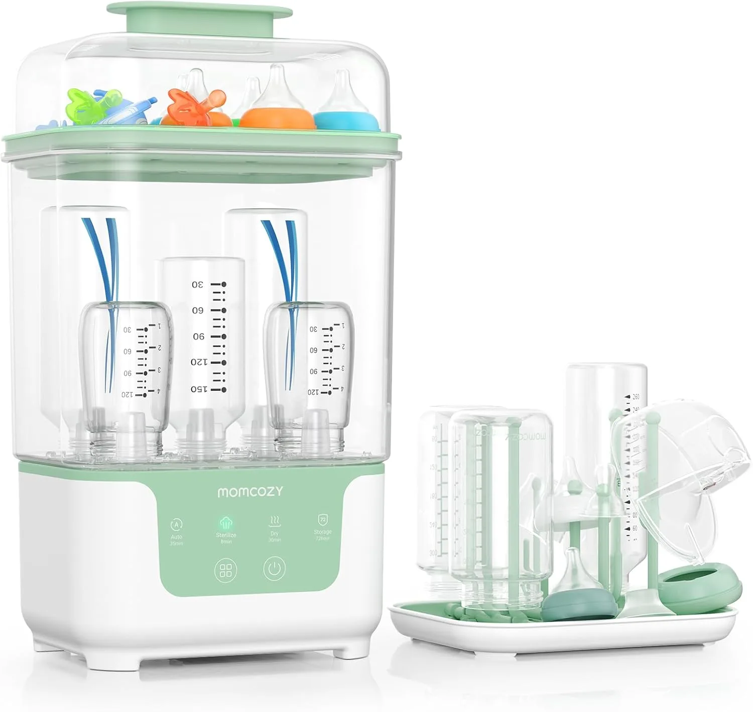 Momcozy Esterilizador y secador de biberones compacto modular 4 en 1 miniatura 1