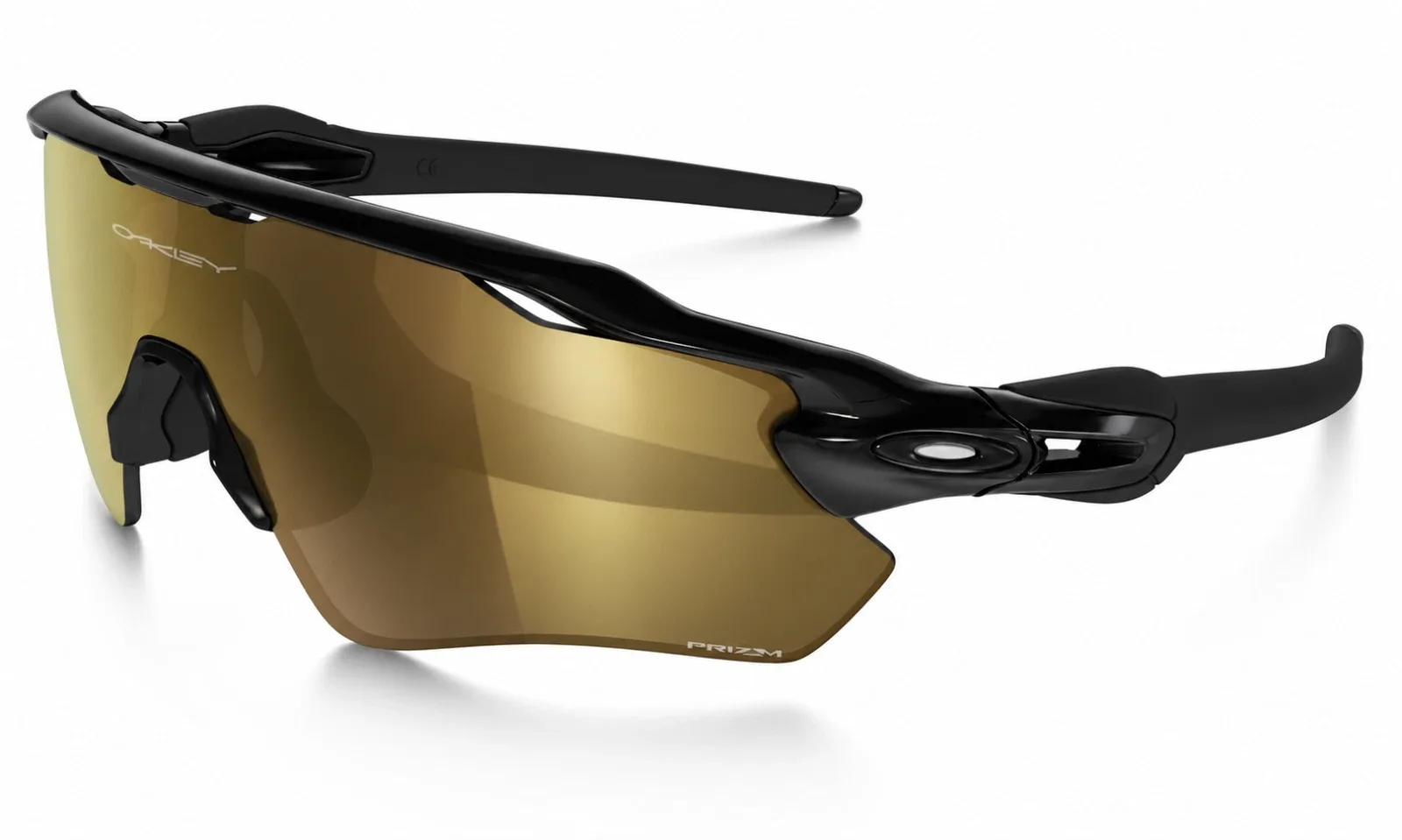 Oakley Radar EV Path OO9208 PRIZM Sunglasses Black Frame Gold Mirrored Lens miniatura 3
